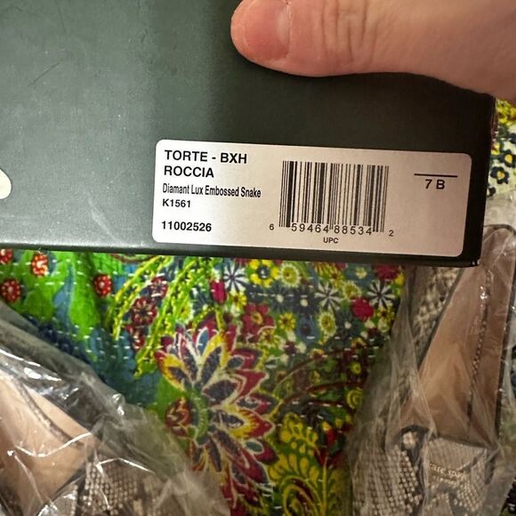 NWT Kate Spade Torte Roccia Embossed Snake Flat - Picture 6 of 8